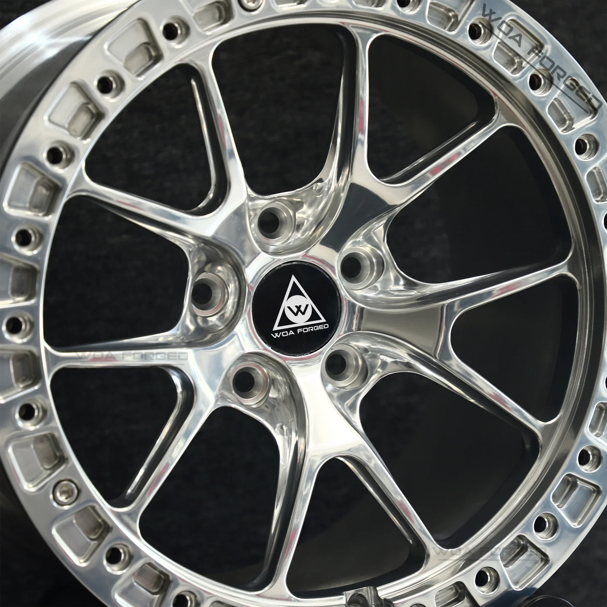 Stylish Muscular Chrome Polishing Aluminum Forged Car Wheels beadlock 18-22 Inch 5X112 5x120 5x114.3 20mm 40mm 35mm 100mm 98mm