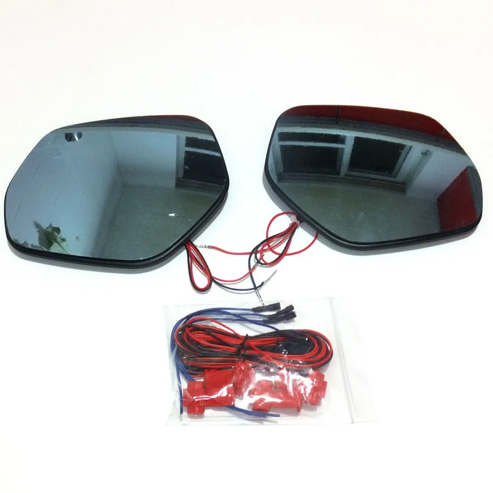 

Varthion Rearview Mirror Lens Case for Honda HR-V HRV Vezel, Large Field, Anti-glare, Blue Mirror, Turn Lights, Heat Demisting