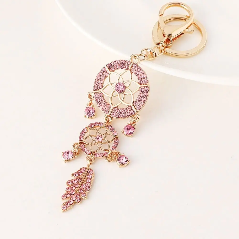 

Exquisite Vintage Dream Catcher Key Chain Alloy Feather Car Keychain Tassel Accessories Bag Pendant Party