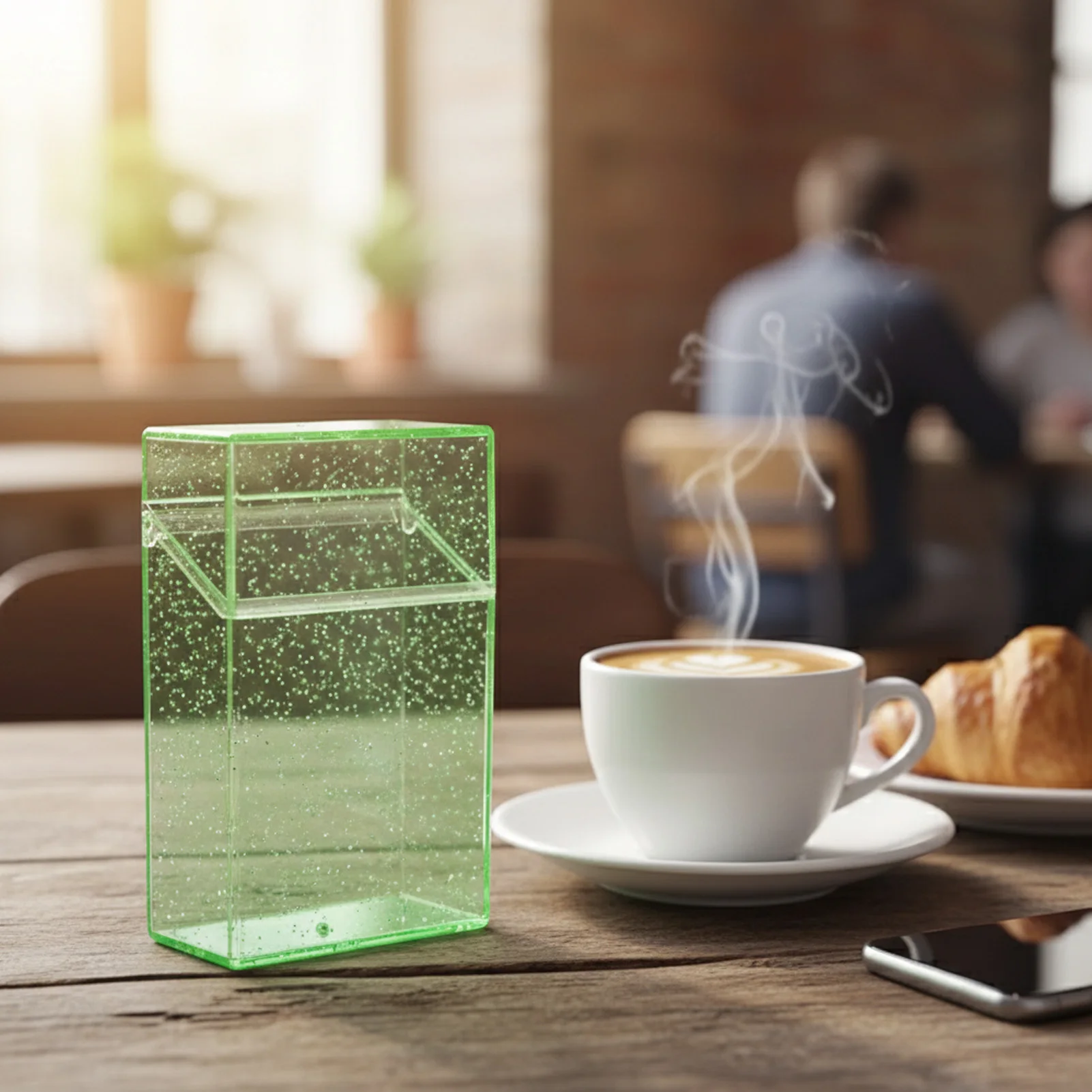 

Acrylic Cigarette Case Starry Design Portable Anti Pressure Soft Opening Box