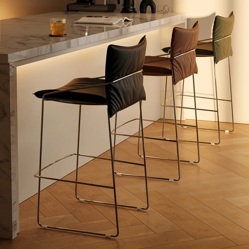 

Ancient Island High Chairs Modern Industrial Counter Ergonomic High Chairs Light Luxury Comfortable Taburetes De Bar Furniture