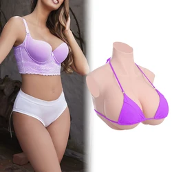 KUMIHO XXL Size Fake Chest Silicone Breast Form Fake Boob Crossdresser Sissy Drag Queen Shemale Transgender Cosplay For Big Body