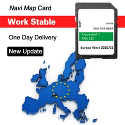 SD Card Europe UK Maps 3AA919866A GPS for Skoda Yeti Fabia Roomster Octavia Superb Car with RNS 315 Navigation Amunsted + 2021