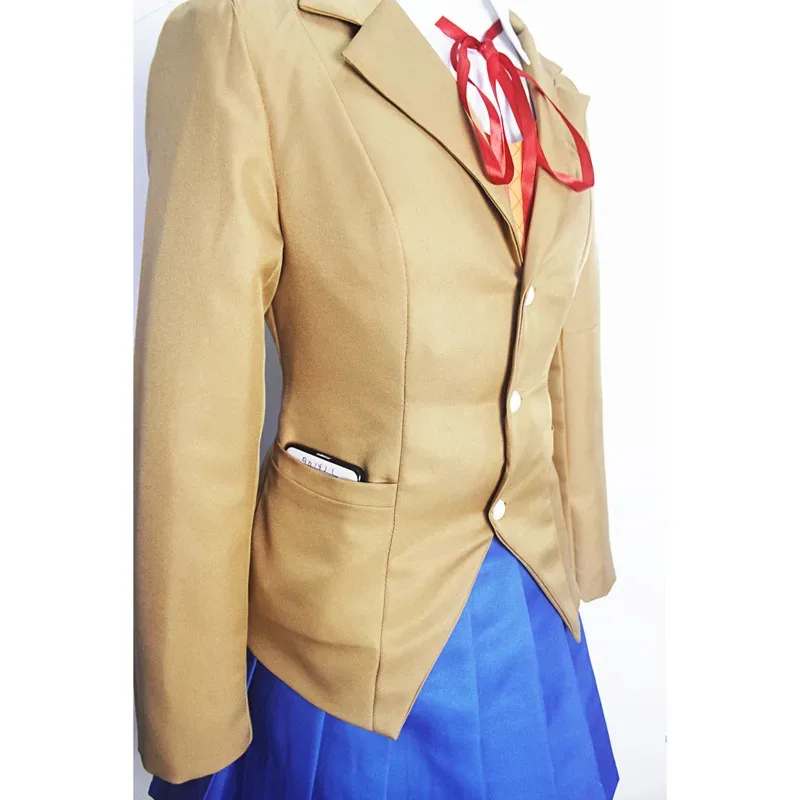 

aaa12 3Doki Doki Literature Club Monika Sayori Yuri Natsuki Cosplay School Uniform Game Costume
