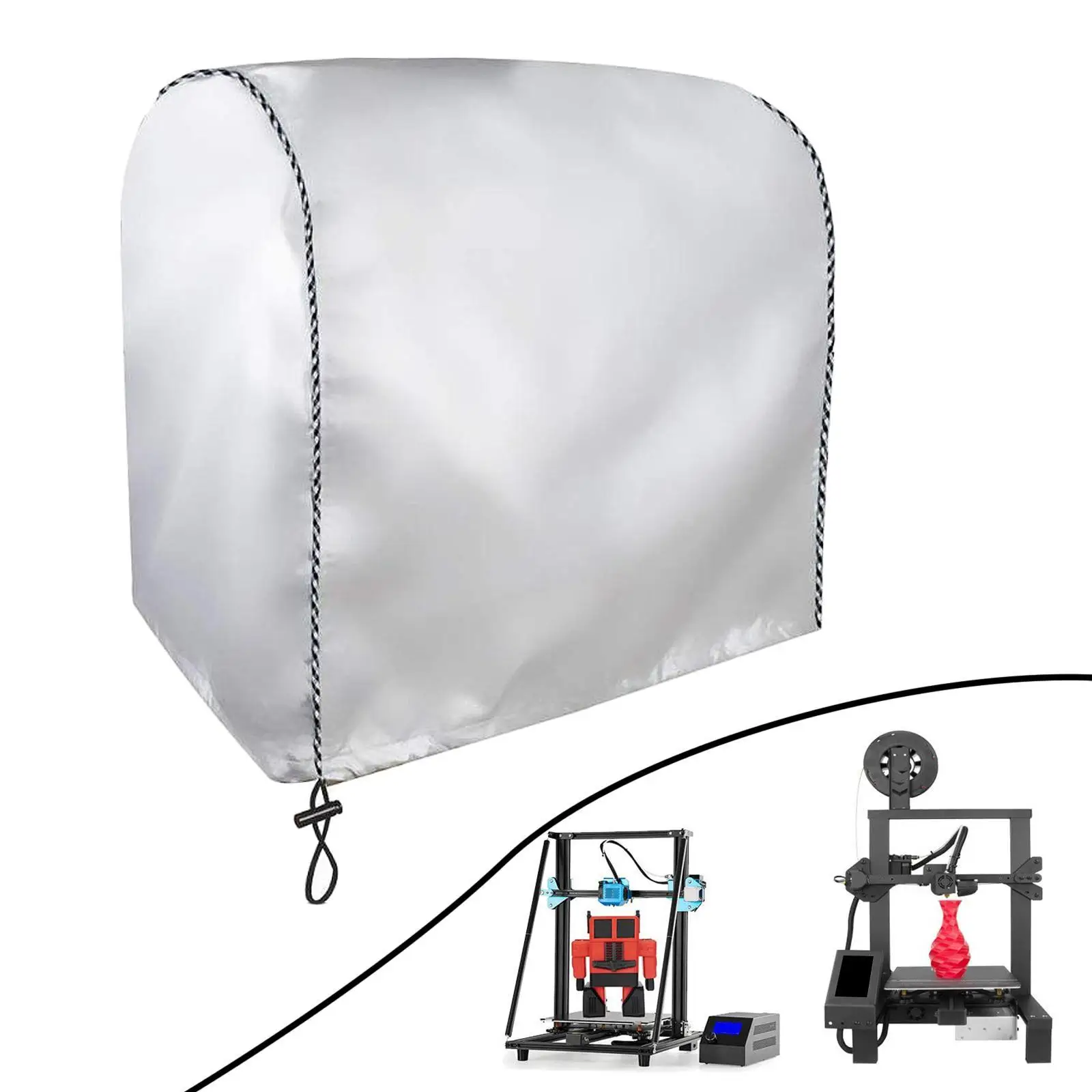 3D Printer Dust Cover Waterproof Oxford Cloth Adjustable Drawstring Protective Enclosure for Printing Machine Tools