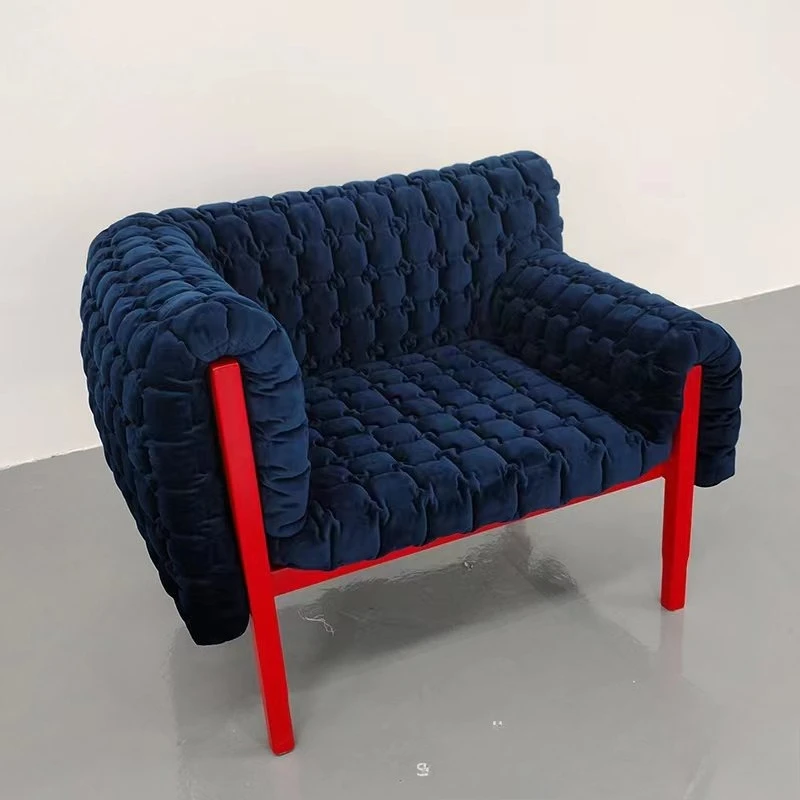 Modern villa flannel creative large quilt sofa chair