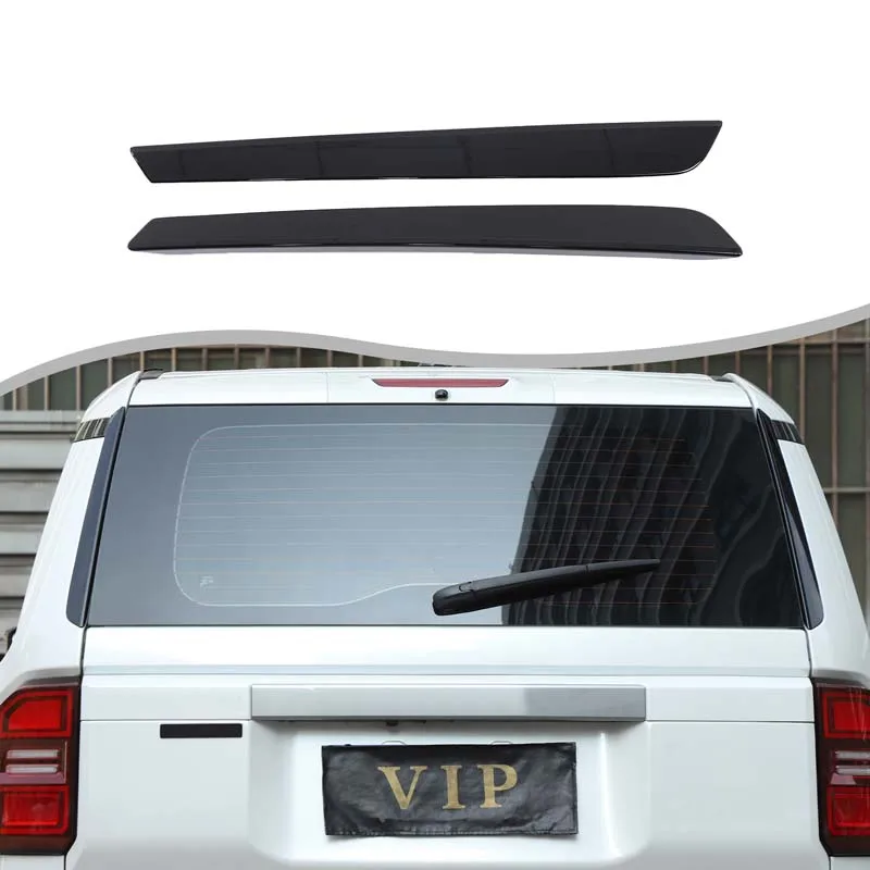 

Для Toyota Land Cruiser Prado 250 LC250 2024-2025 + ABS черный автомобильный задний дверной стеклянный двери, две боковые декоративные наклейки, аксессуары