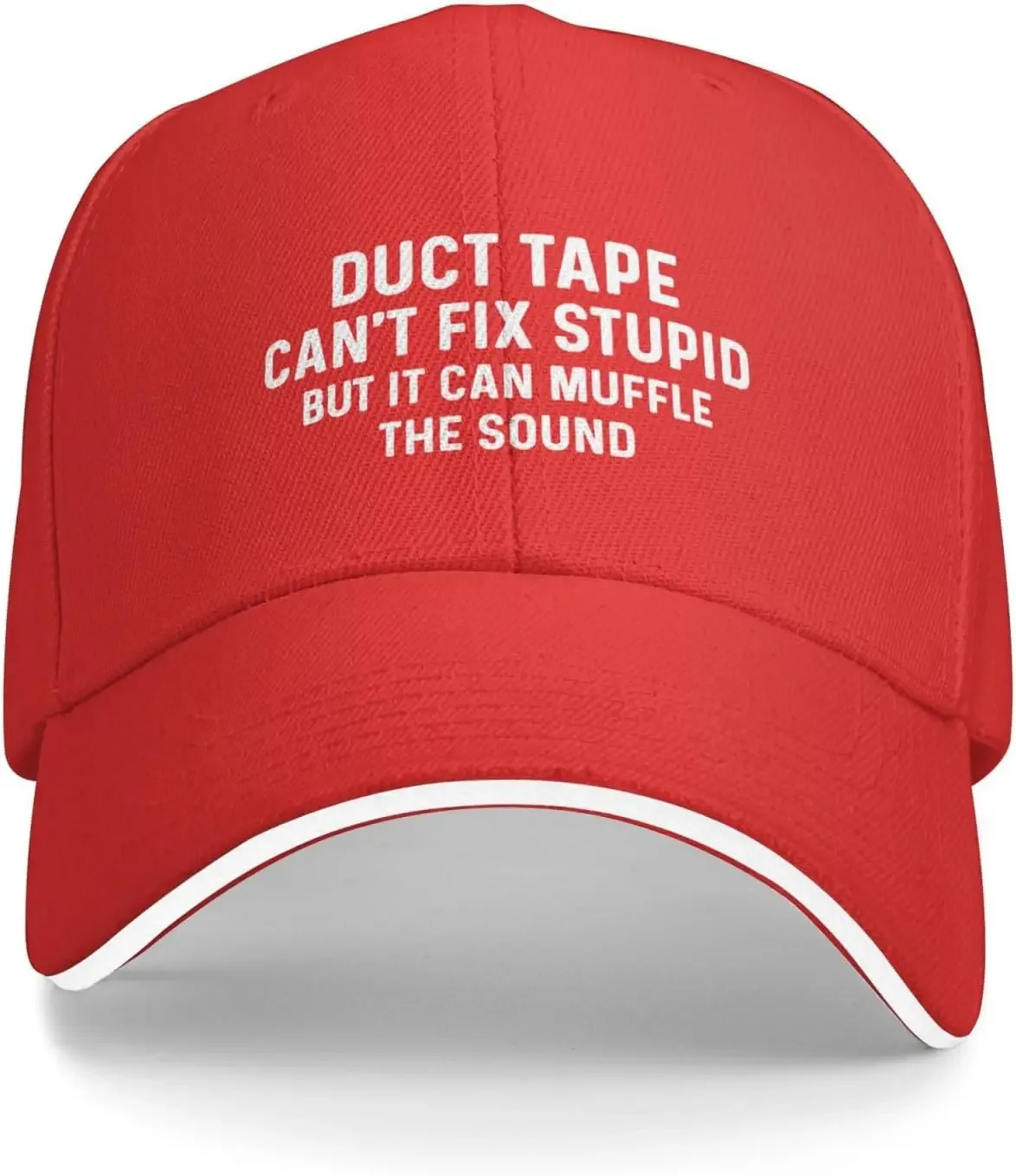 

Ducts Tape Can't Fix Stupids But It Can Muffle The Sound Cap for Women Baseball Cap Graphic Hats