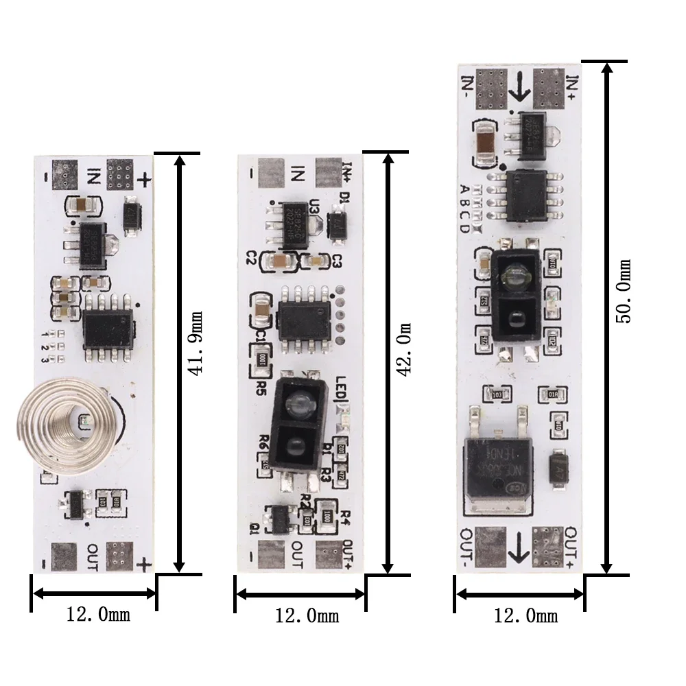 Touch Switch Capacitive Module PIR Motion Sensor 5V-24V 3A LED Dimming Control Lamps Short Distance Scan Sweep Hand Sensor