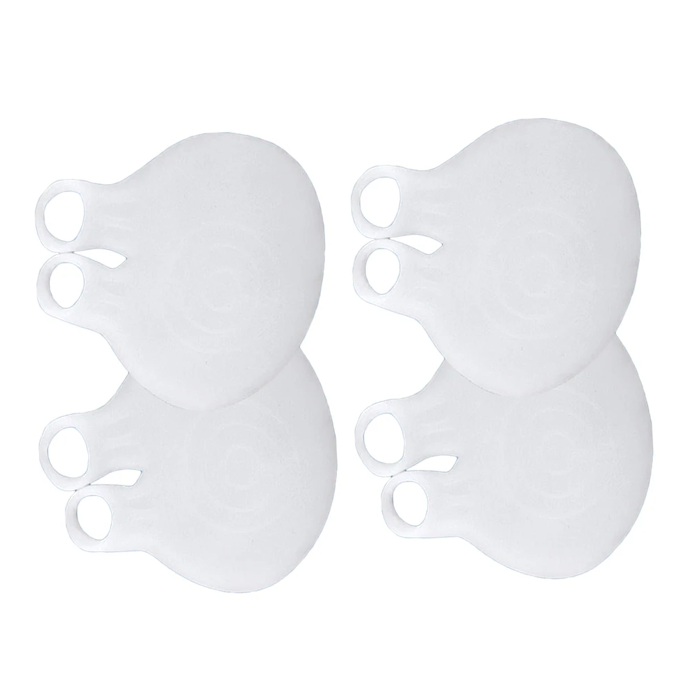

2Pairs Forefoot Pads Double Holes Soft Durable Sebs Cushion Soft Flexible Foot Pain Relief Forefoot Half Pads Foot Half Pad