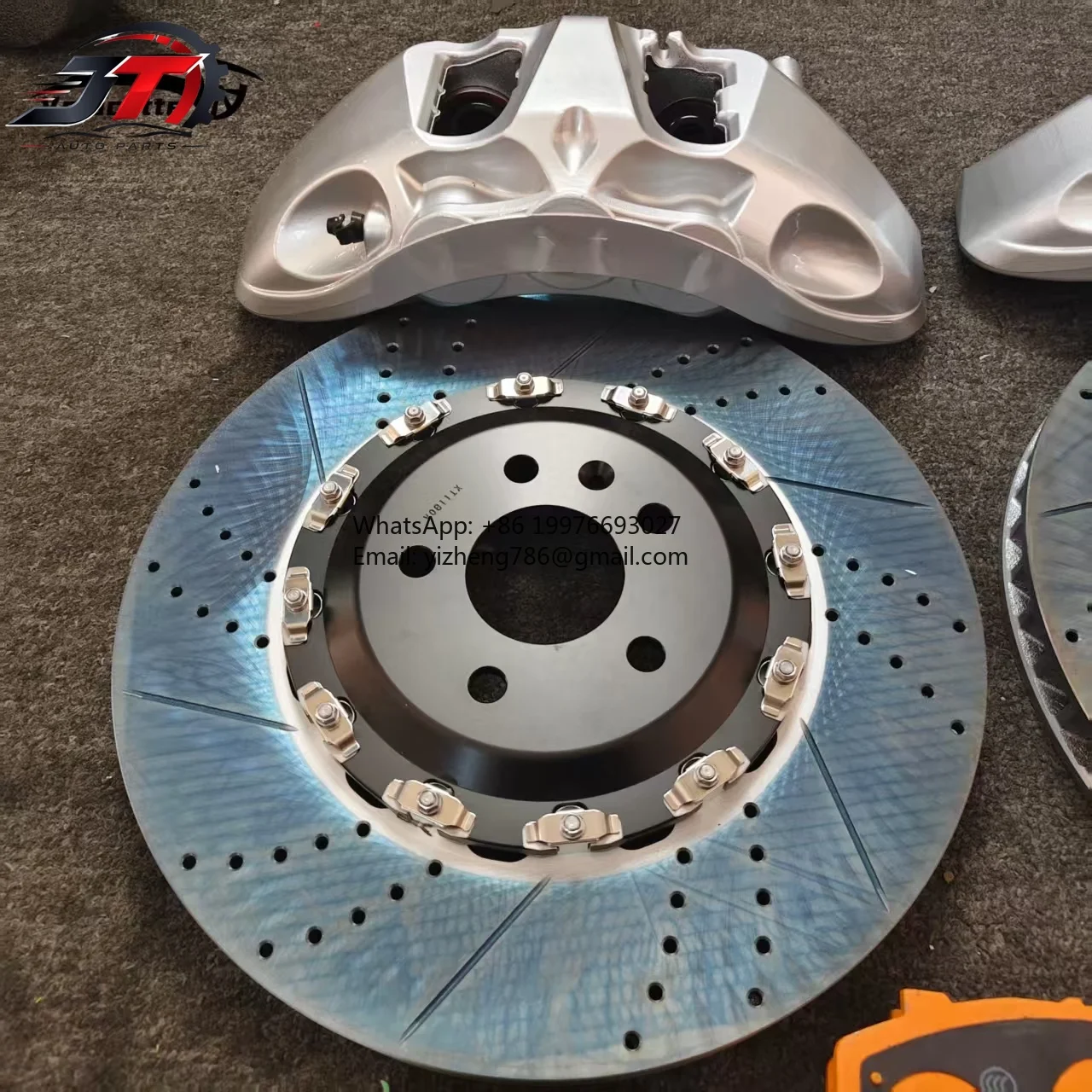 New style Caliper 6 Pistons 9N Brake Caliper Kit High Performance 380-400mm Brake Disc Racing Brake System for Audi A6 A7 A8 RS6