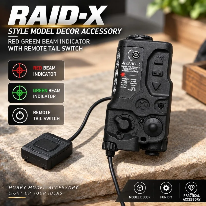 Adjustable RAID-X Model Illumination Decor Kit Red Green Beam Fit 20mm Rail Hobby Model Parts