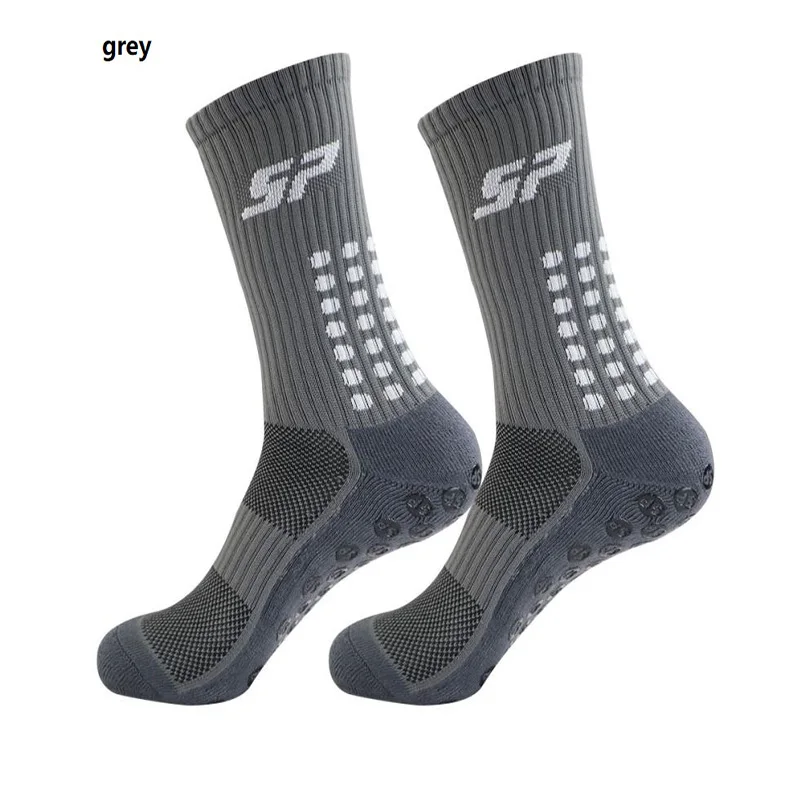 1 Pairs New Men Women Soft Breathable Anti-slip Football Socks Running Soccer Basketball Cycling Sports Grip Socks