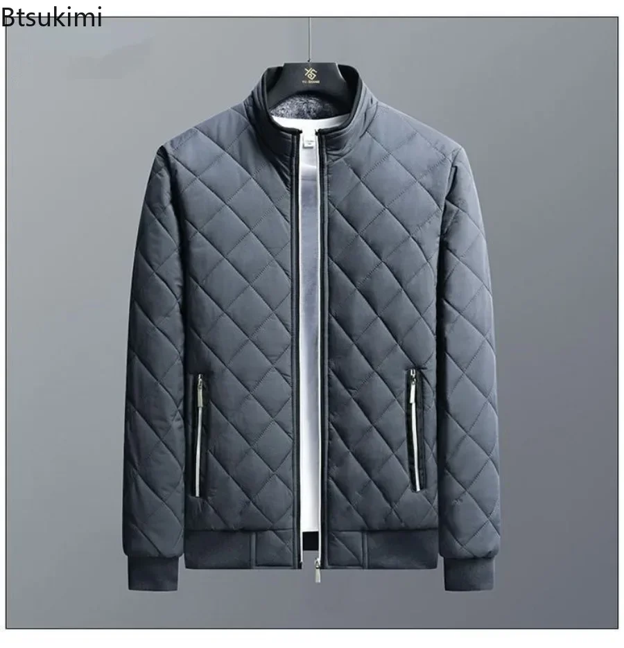 New Big Size Men's Clothing Fashion Thicker Warm Parkas 2025 Autumn Winter Fleece Lining Outdoor Slim Fit Casual Jackets for Men