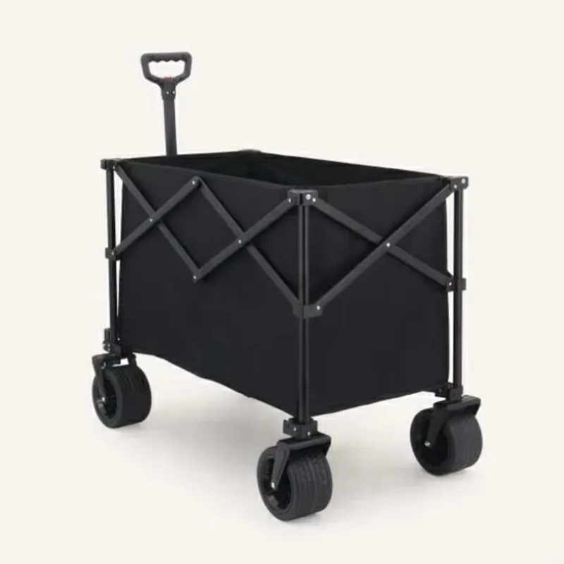 YTUIN Good Quality Outdoor Family Wagon Stroller Deepened Heavy Duty Grocery Cart Foldable