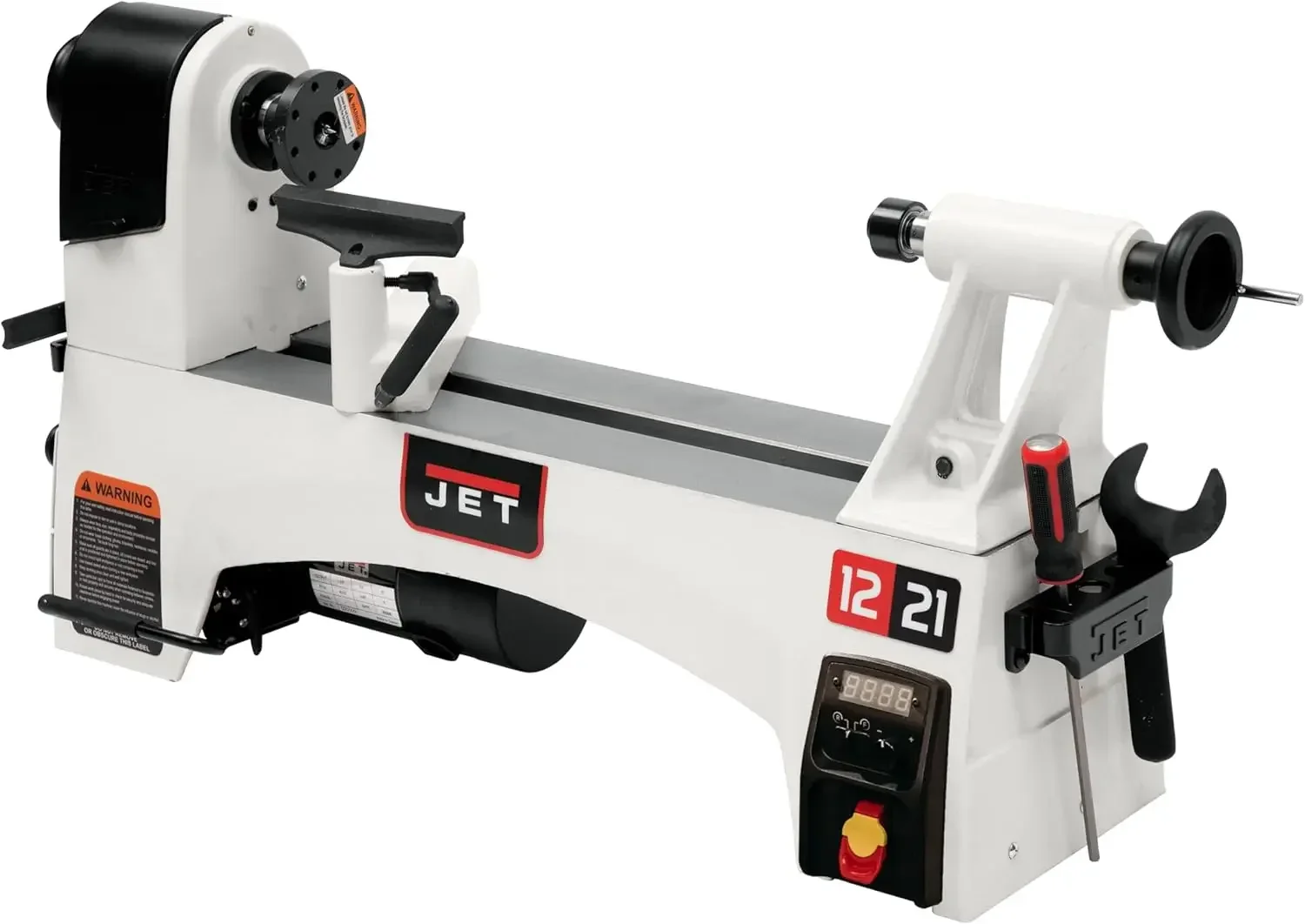 

12" X 21" Variable-Speed Woodworking Lathe 1 HP 115V 1Ph (Model JWL-1221VS) Forward To Reverse Is A Smooth Transition