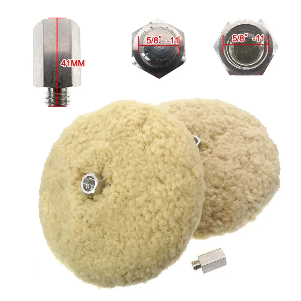 Durable Polisher Interface Adapter Accessories Adapter Bolt Double Sided Wool Pad Fittings Polisher Replacement