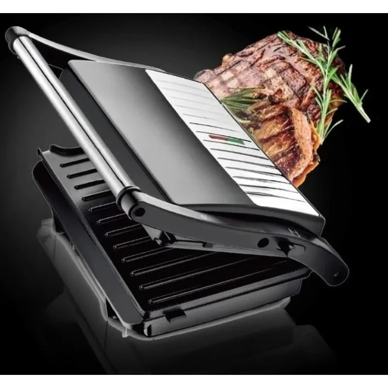 Portable 110V 220V Steak Machine, Heated Electric Pancake Maker, Light Toaster