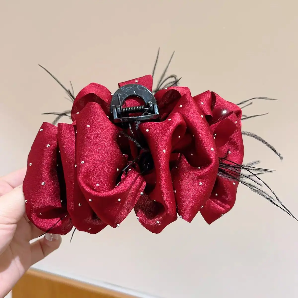 Fashionable Hair Claw Unique design rhinestone Accessory Elegant shark Claw Butterfly Knot Women's Hair Accessory hair claw clip - Image 5