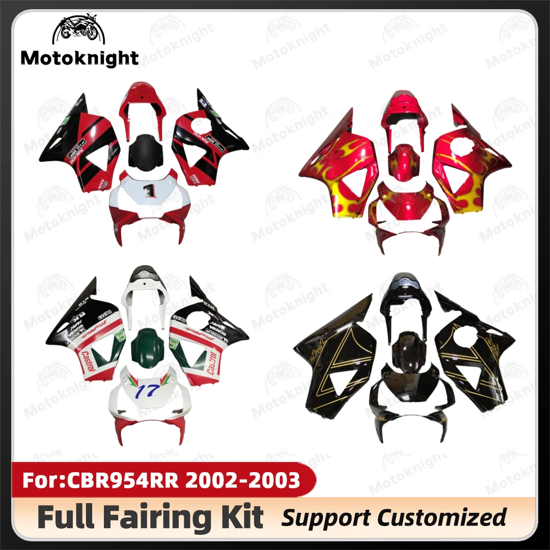 

NEW ABS Motorcycle whole Fairings Kits fit for HONDA CBR954RR CBR954 954 2002 2003 02 03 bodywork full fairing kit Plastic zxmt