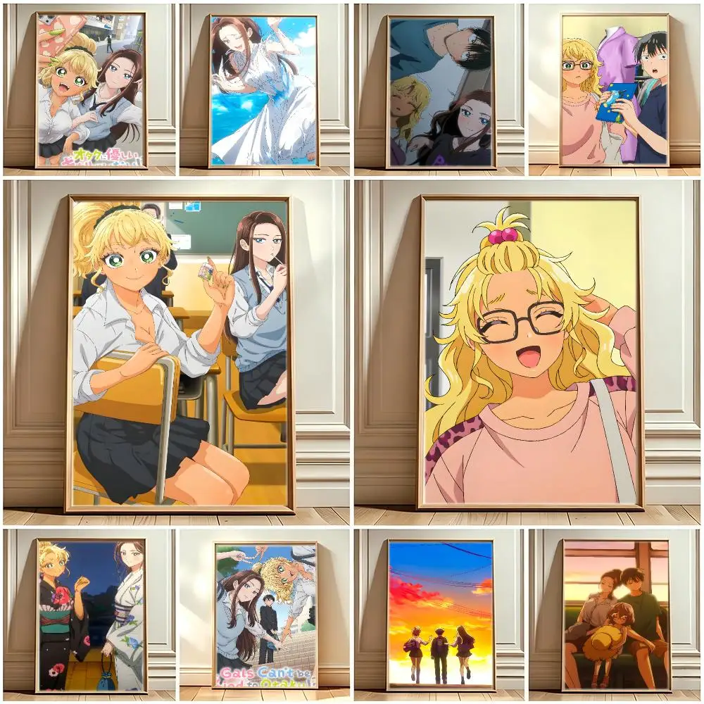 Japanese Anime G-Girls Cant Be Kind to Otaku Poster Print Painting Home Decor for Bedroom Living Room Hallway