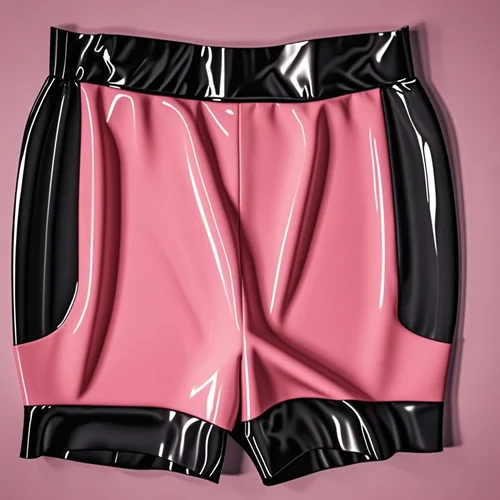 

Latex Rubber Masquerade Halloween Cosplay Party shorts pants Suit
