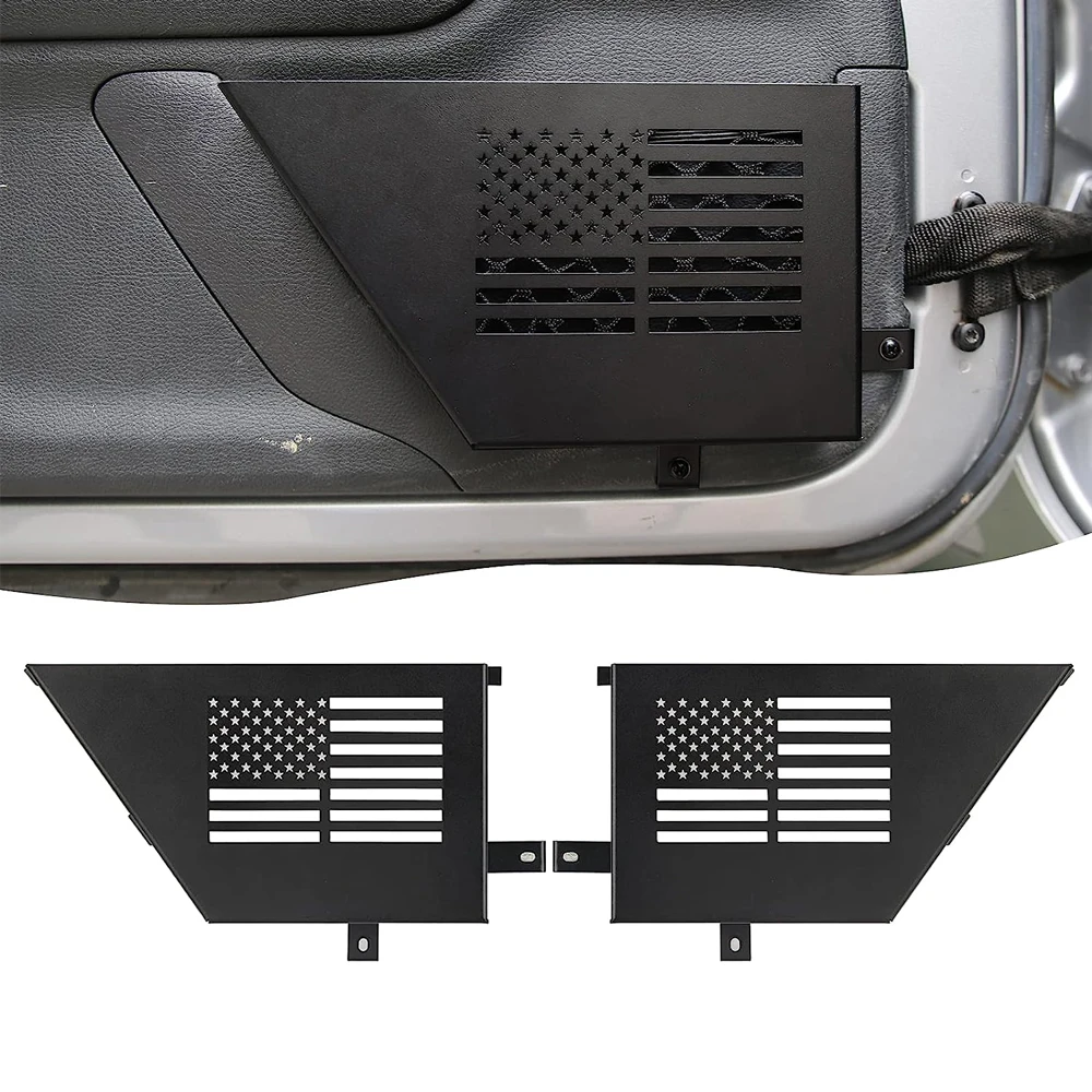 Off Road Metal Front Door Storage Box, Door Side Insert Organizer Box Pockets For 2007-2018 Jeep Wrangler JK 2/4 Door 2pcs