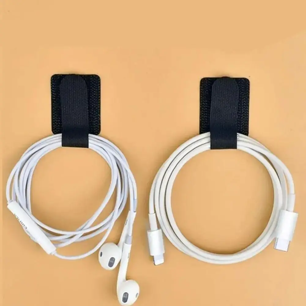 Durable Reusable Cable Ties Self Adhesive Adjustable Wire Organizer T-Type Cord Protection Straps