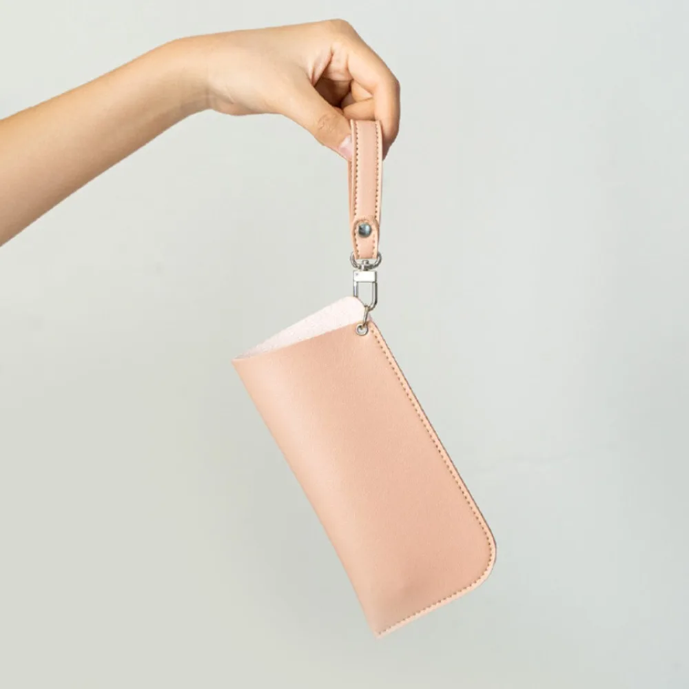 

New Design PU Leather Sunglasses Storage Bag Solid Color Durable Sunglasses Pouch Portable SunGlasses Holder Eyewear Accessories