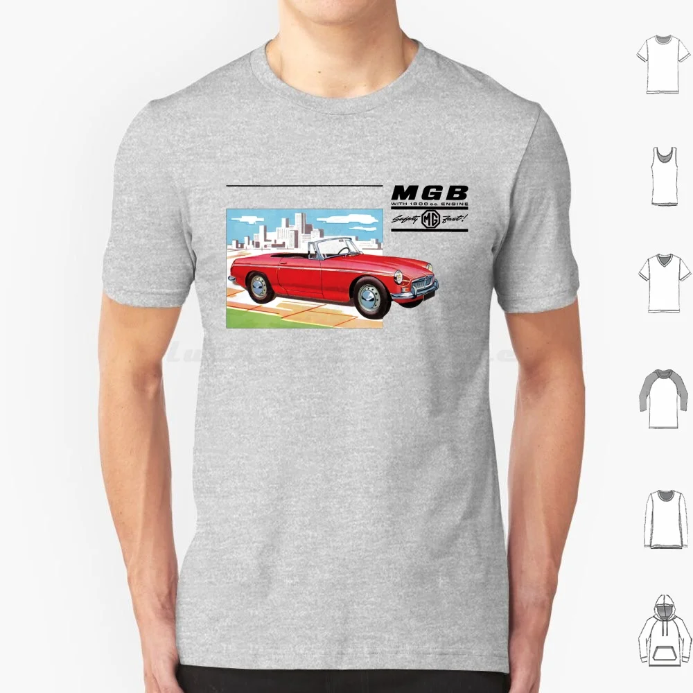 Homens e Mulheres Mgb Mgb Gt Shirt, Anão, Austin, Sprite, Morris, Rover, Britânico, Leyland, Bl, Britânico, Infantil, 6XL