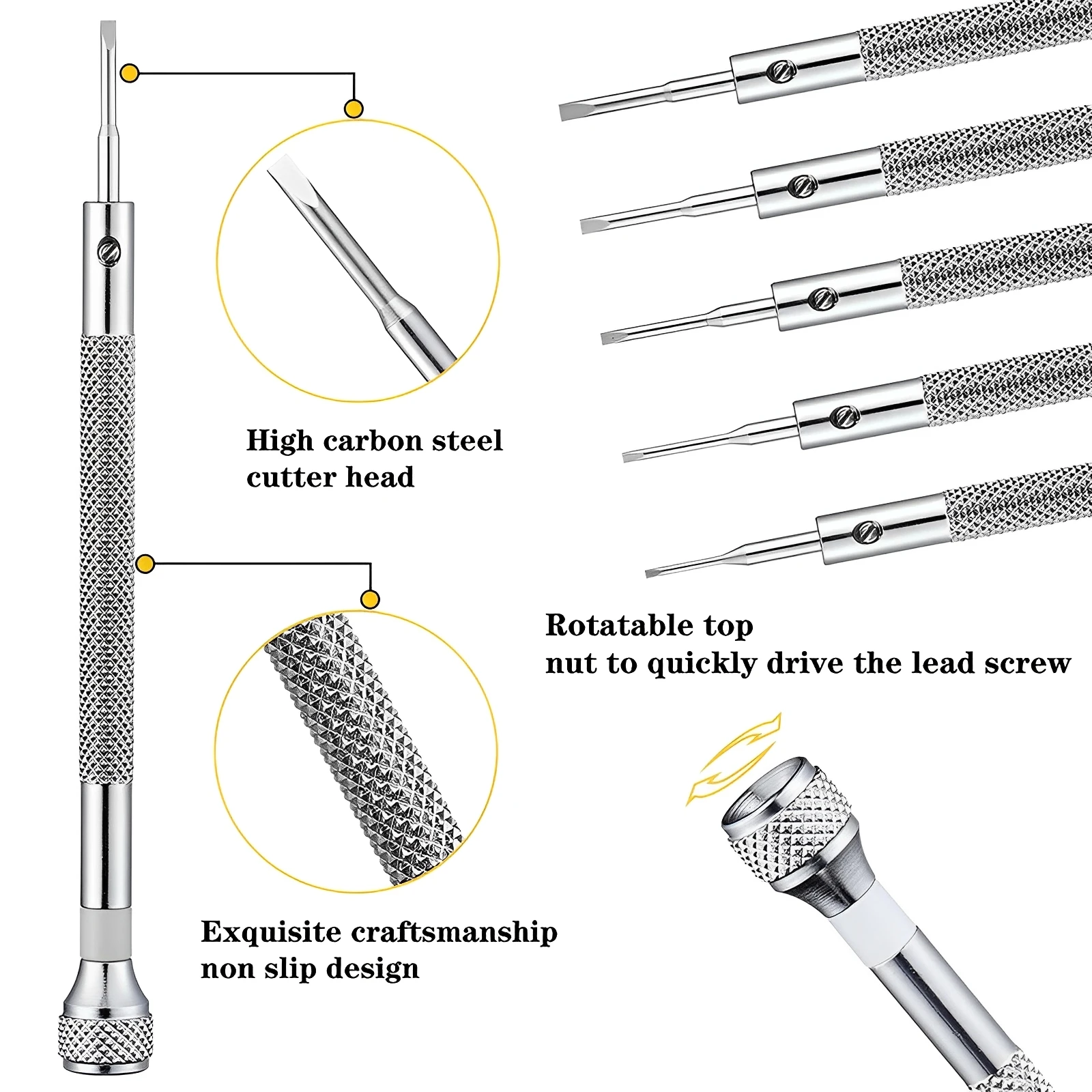 13/26Pcs 0.6-2mm Watchmaker Screwdriver Set Micro Precision Jewelers Screwdriver Set Multipurpose Electronic Repair Removal Tool