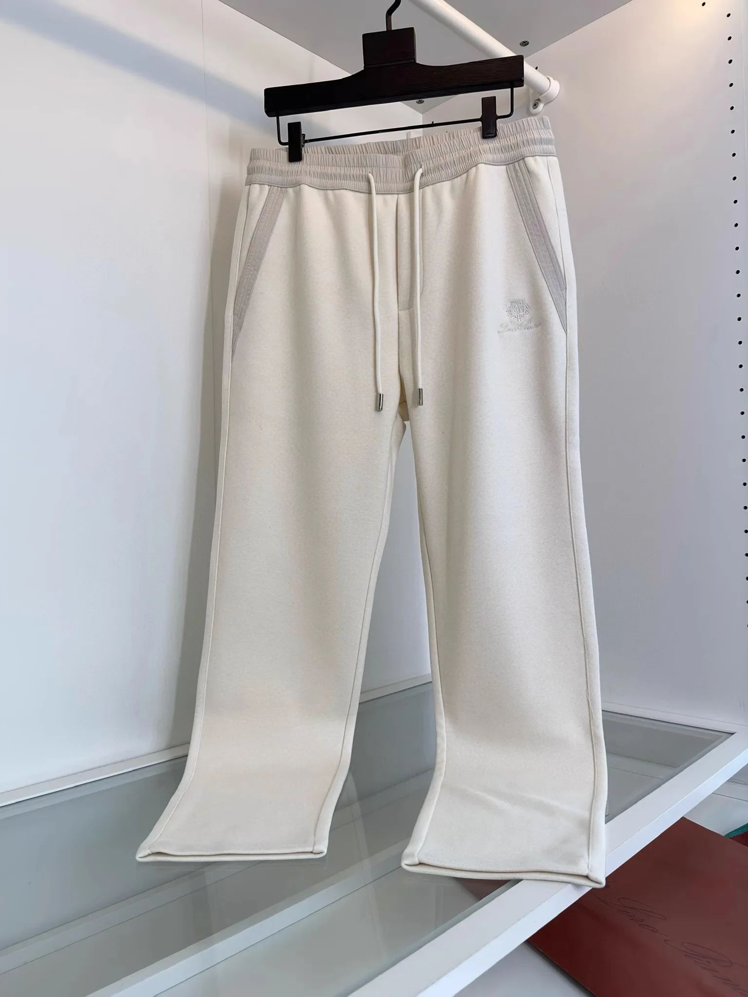

Faionable Lightweight Luxury Men's Spring New Old Money Sle Breathable Wool Casual Pants Straight Leg Comfortable Fit