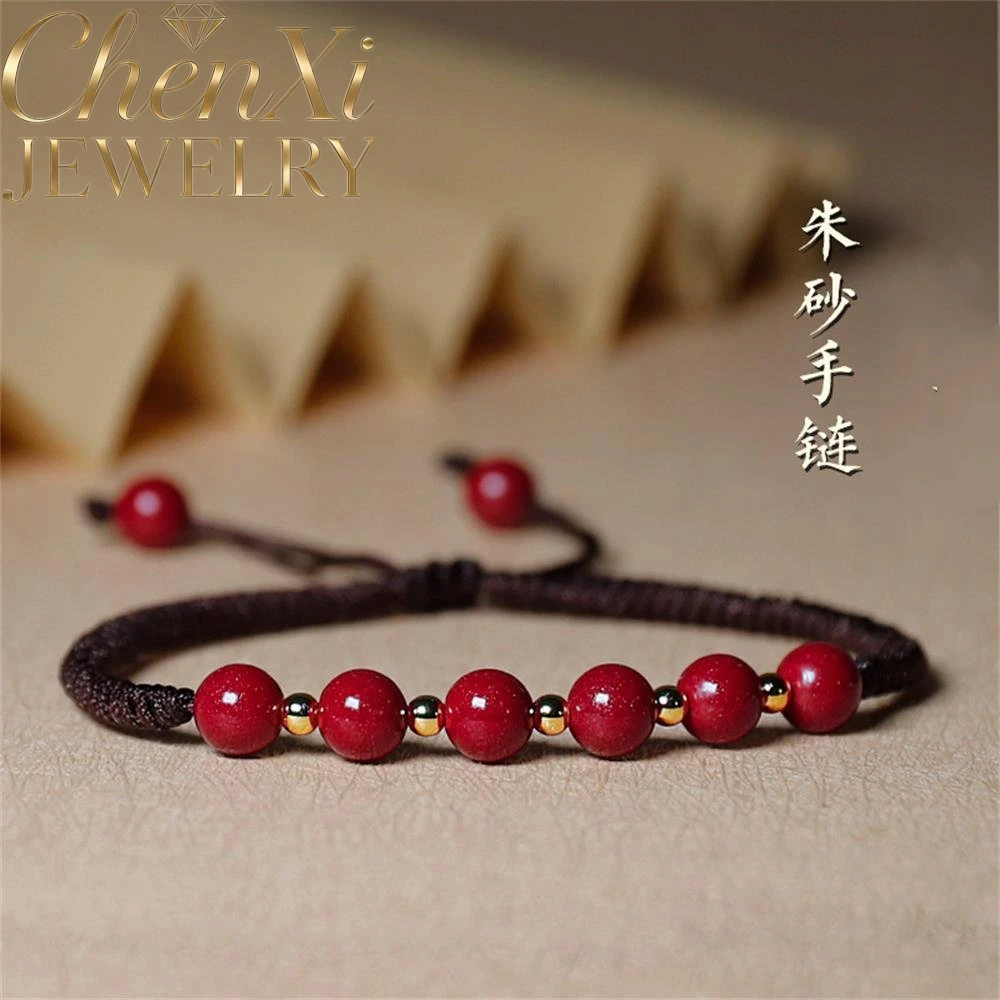 

High-End Cinnabar Bracelet Luxury Quality Fashion Fine Jewelry Exquisite Elegant Popular Charms Amulets And Mascots Young Gift