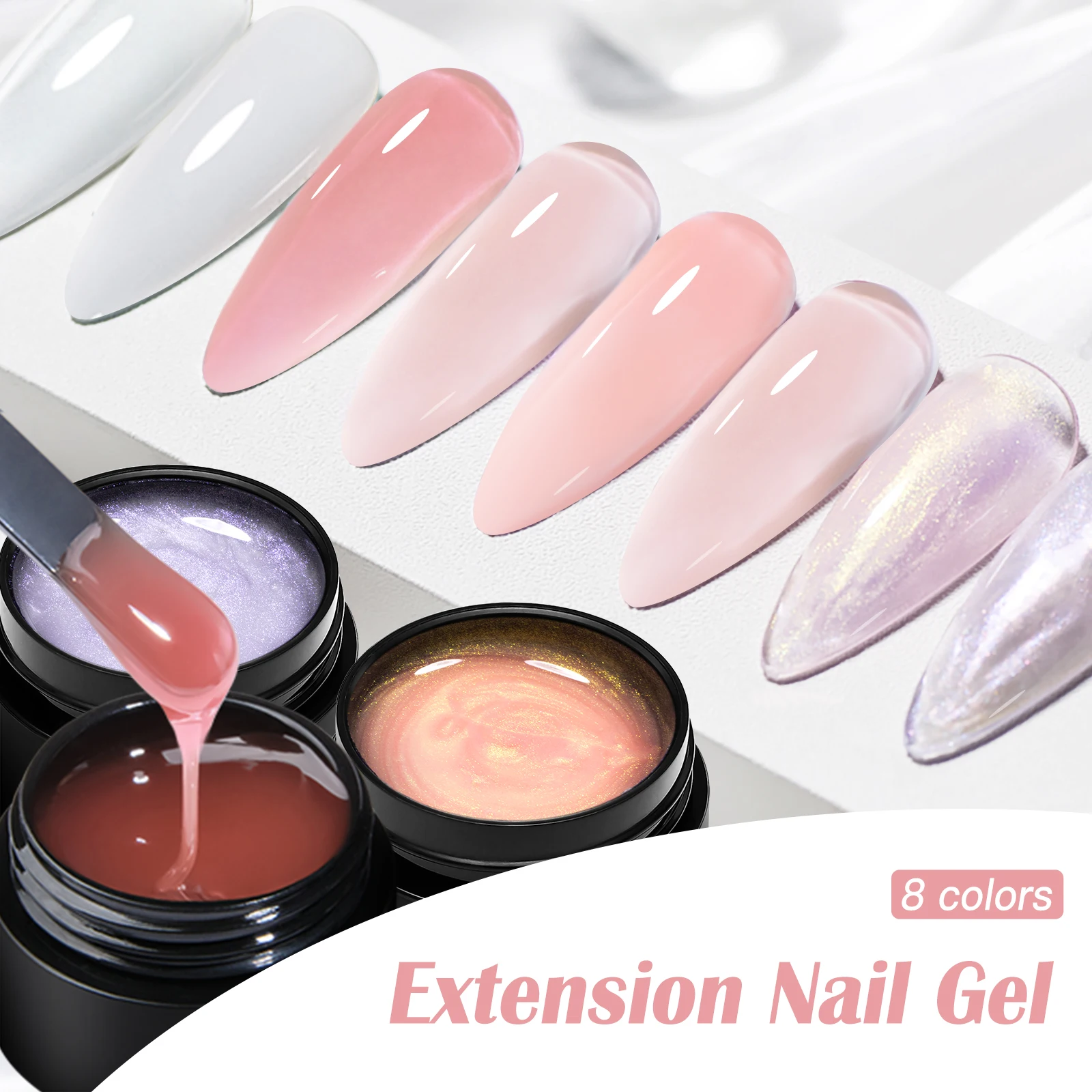 

12 шт./компл. быстроразъемный гель для ногтей с базовой кистью для верхнего покрытия телесного цвета, розовый молочно-белый УФ-гель со светодиодной подсветкой для строительства, резьбы по цветку