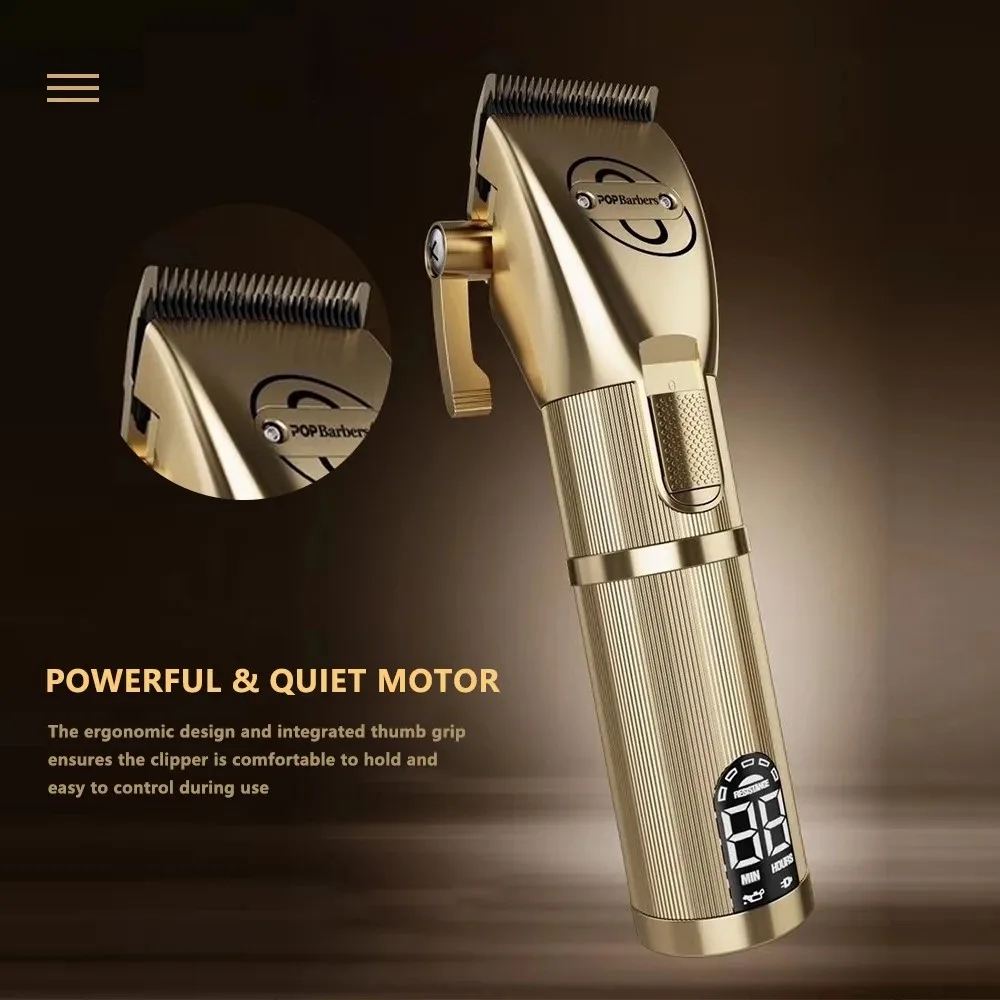 Professional Hair Cutting Machine Pop Barbers P800 Oil Head Electric Hair Clippers Adjustable Blade Size Hair Clipper Trimmer