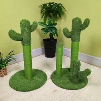 Cactus Cat Scratch Post Claw Sharpener Actus Cat Scratching Board for Young and Adult Cats Climbing Frame Toy for Grinding Claws