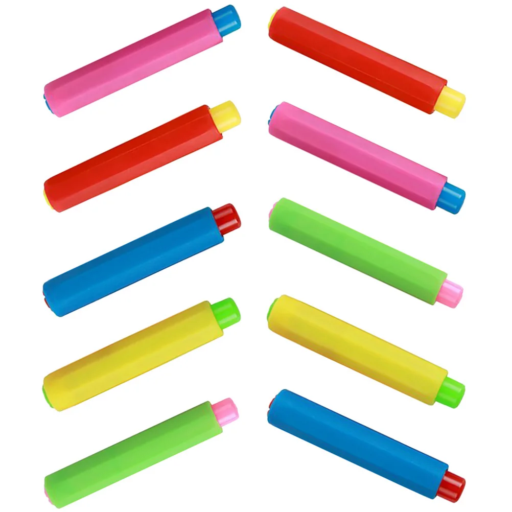 

25pcs Chalk Set PP Material Protective Clip Adjustable Clip Classroom Teaching Supplies Colorful Chalk Rack Storage