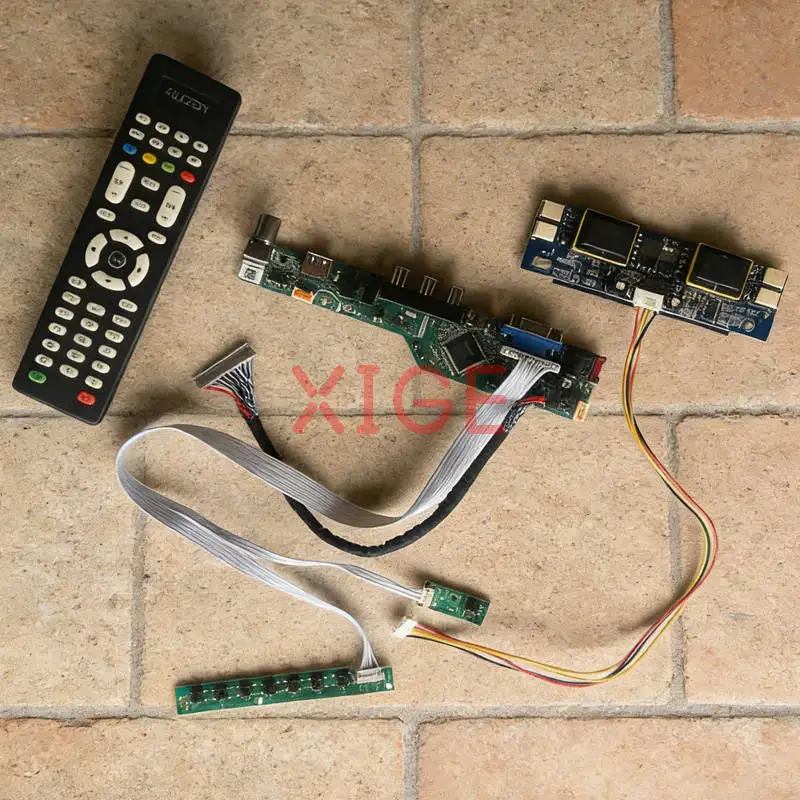 For LTM170E8 LTM170E6 LTM170E5 LTM170E4 Screen Drive Controller Board Kit USB+AV+VGA+HDMI 1280*1024 1280x1024 30 Pin LVDS 4-CCFL