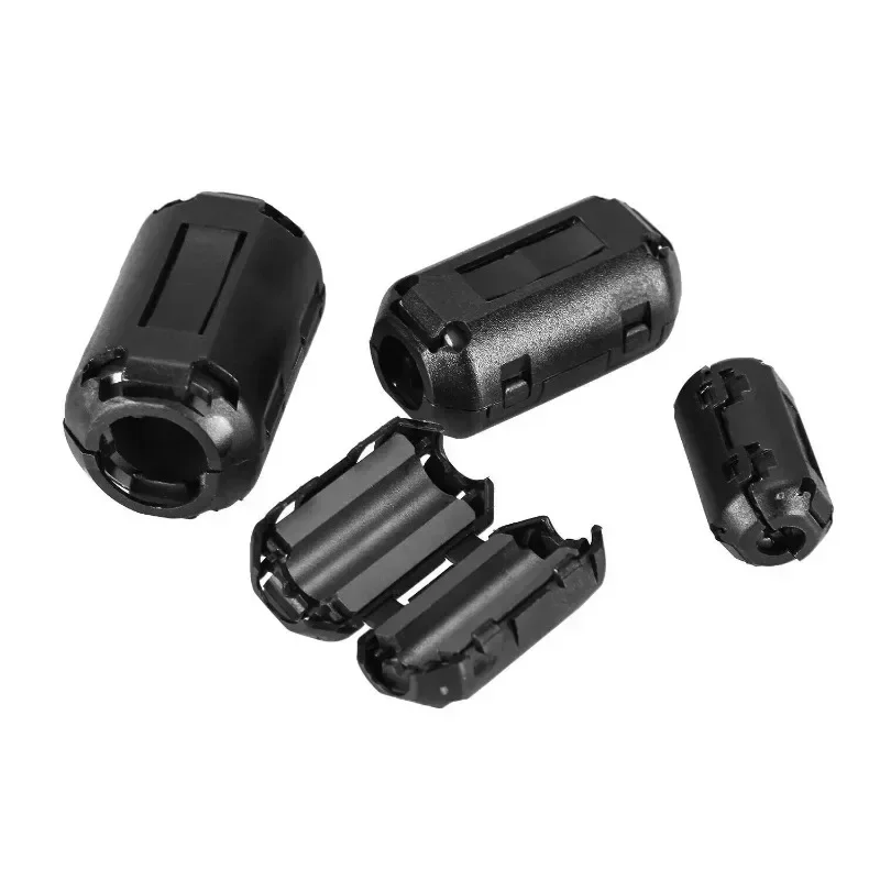 20pcs Clip-on Ferrite Ring Suppressor 3.5-13mm Cable Noise Filter Clip Kit for Power Cord USB Audio and Video Cables