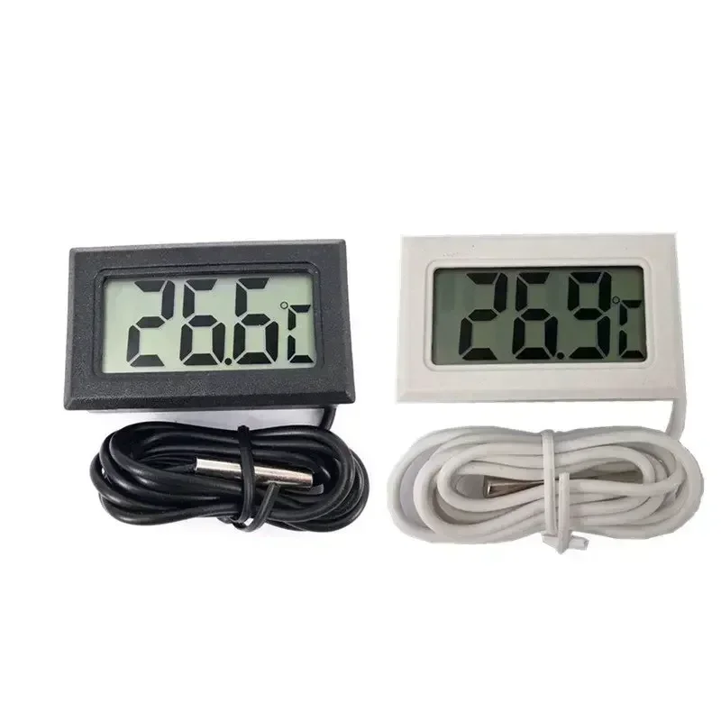 

Mini LCD Digital Thermometer With Waterproof Probe Indoor Outdoor Convenient Temperature Sensor For Refrigerator Fridge Aquarium