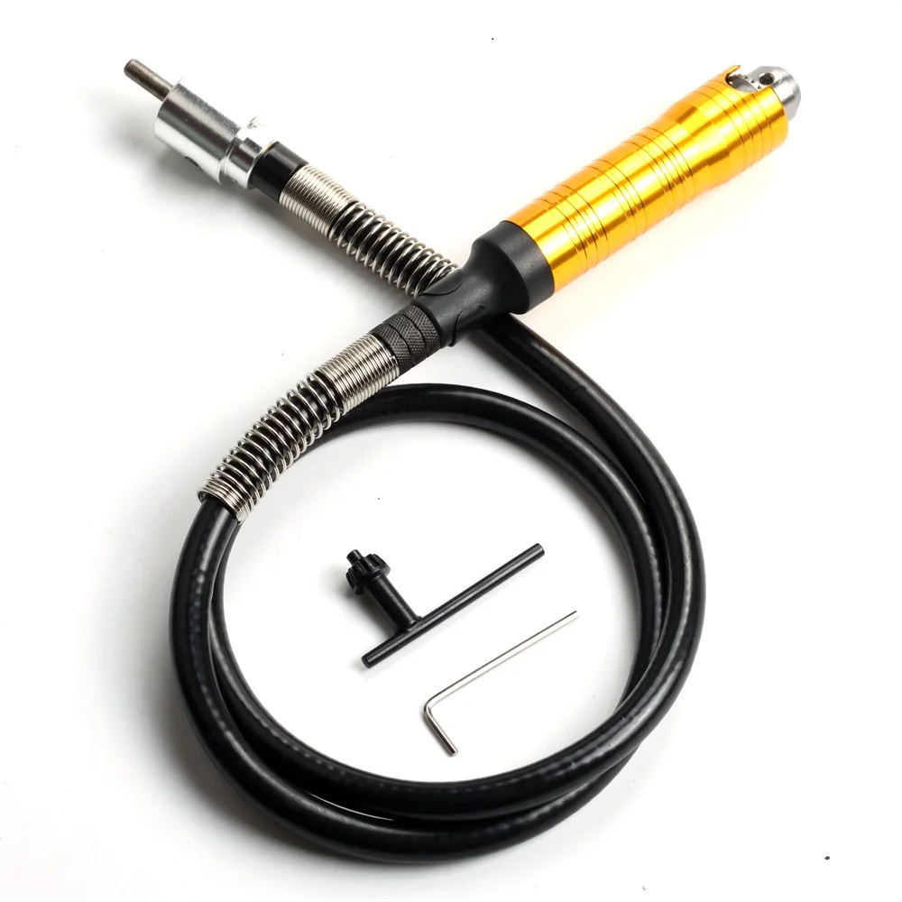 Anexo de Rebarbadora Rotativa Eixo Flexível Mandril Handpiece para Furadeira Elétrica Elétrica Ferramenta Dremel 0.36.5 mm