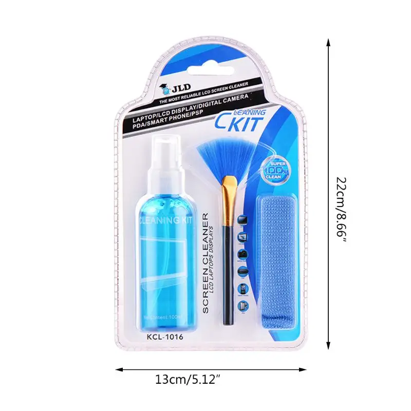 Limpeza líquida da tela pano da escova para o líquido limpeza da lente da câmera do portátil da tabuleta da tevê LCD