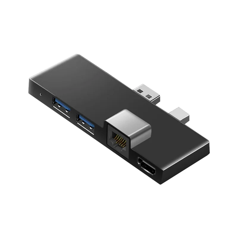 For Surface Pro 4 5 6 Docking Station Hub with 4K HDMI-Compatible TF Card Reader Gigabit Ethernet 2 USB 3.1 Gen 1 Port B