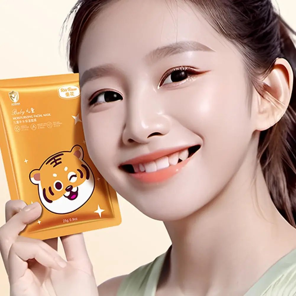 เด็ก Face Mask เด็กทารก Moisturizing Mask Moisturizing หน้ากากพิเศษสําหรับนักเรียนทารก 3-15 ปี Skin Care Fa V3A3