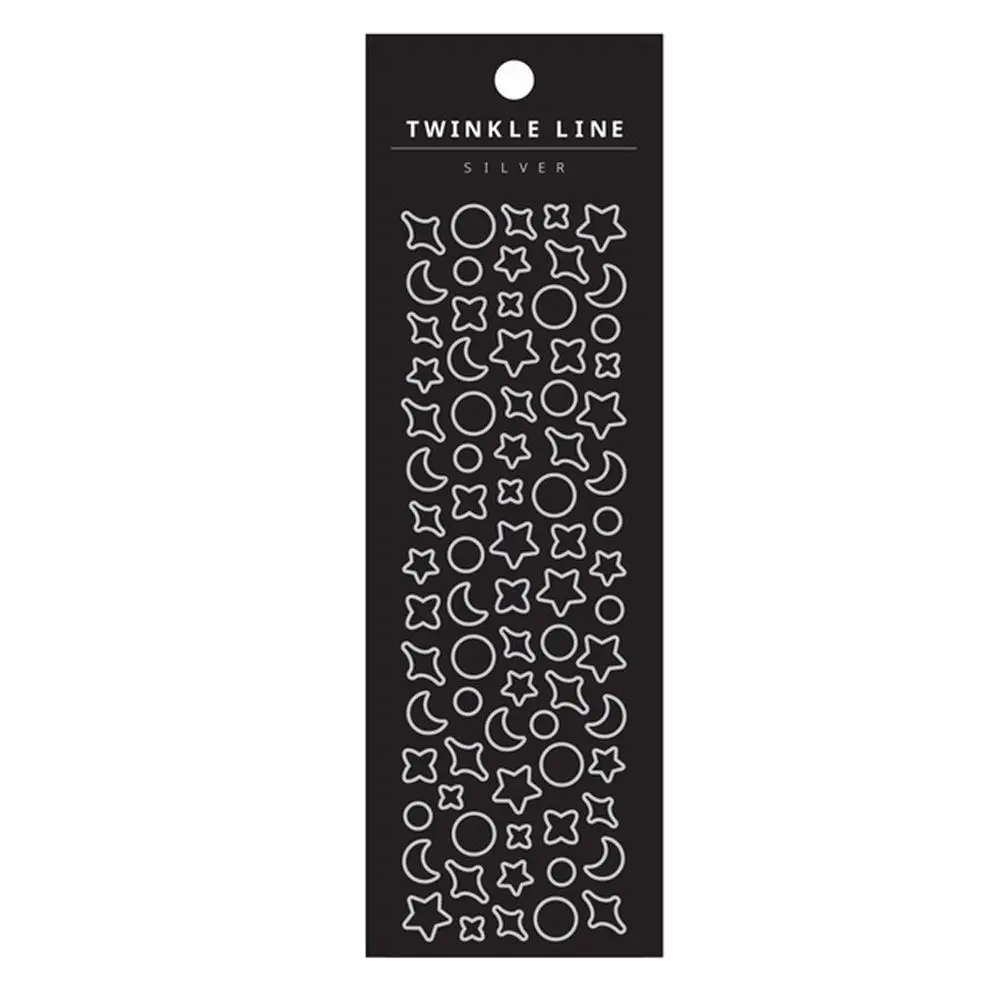 

Album Stickers DIY Stickers Transparent Bronzing Stickers Stars Moon Fantasy Series Decoration Stickers PVC Laser Stickers