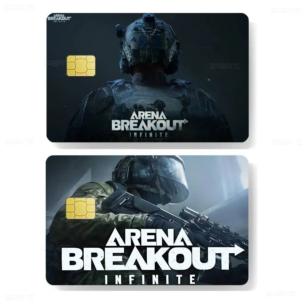 Game A-arena B-breakout I-infinite Diy Credit Debit Card Sticker Party Sticker Decoration Waterproof Small Chip Card Skin