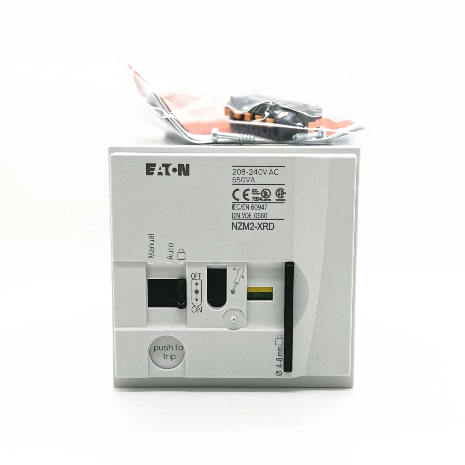 NZM2-XRD208-240VAC 115391 Molded Case Circuit Breaker. Remote operator, 208-240VAC, standard