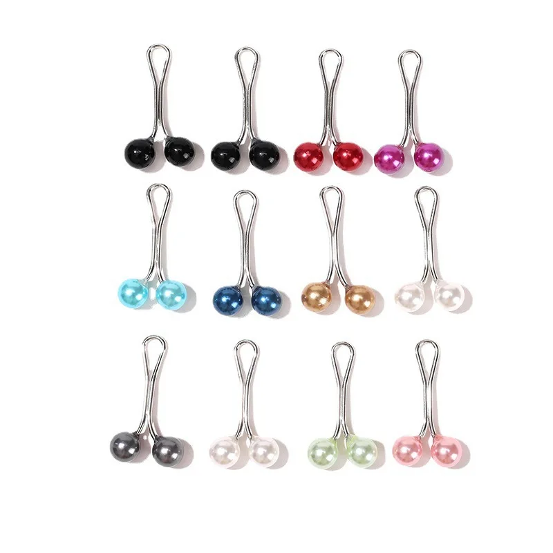 Picture 6: 6/12/24PCS Pearls Pins Women Shawl Scarf Clips Lady Scarves Hijab for Women Pearl Brooch Pin Multicolor Hijab Clips