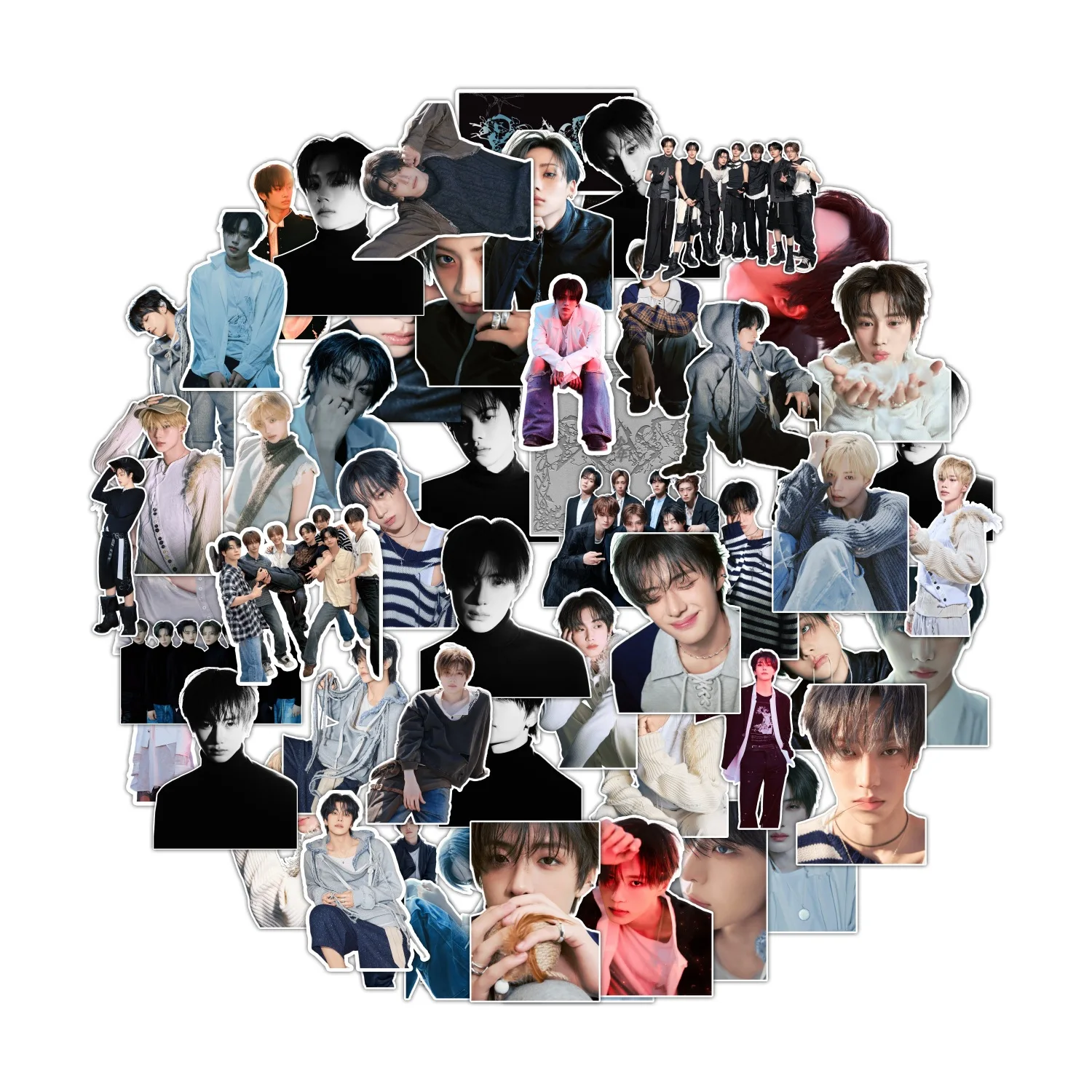 55pcs ALPHA DRIVE ONE UNBREAKABLE BEAST ALD1 Album Stickers, Fans Collectible DIY Decals for Phone Luggage Cosplay Party Decor