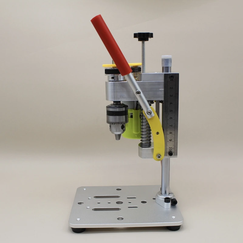 Minimáquina perforadora de mesa de prensa de taladro B10, Portabrocas de precisión, Motor 795, Metal, madera, Jade, herramienta para manualidades DIY